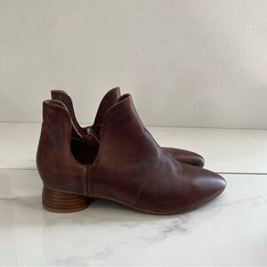 Antelope Rey Leather Bootie Ankle Boots Cognac Worn Leather 39 / US 8